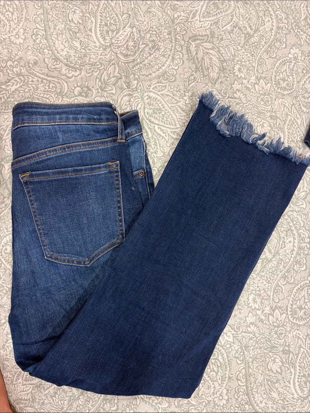 Harper Heritage Wide Leg Frayed Hem Jeans - Picture 3 of 3